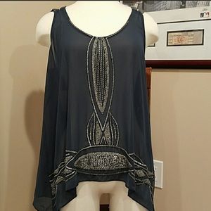 Bar III gorgeous tank - navy